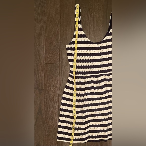 AQUA Navy White Eyelet Tank Dress -Medium - Picture 4 of 8